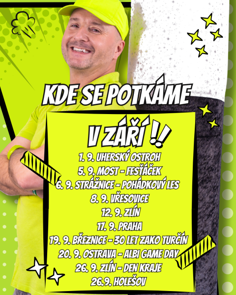 KDE SE POTKÁME V ZÁŘÍ?!
