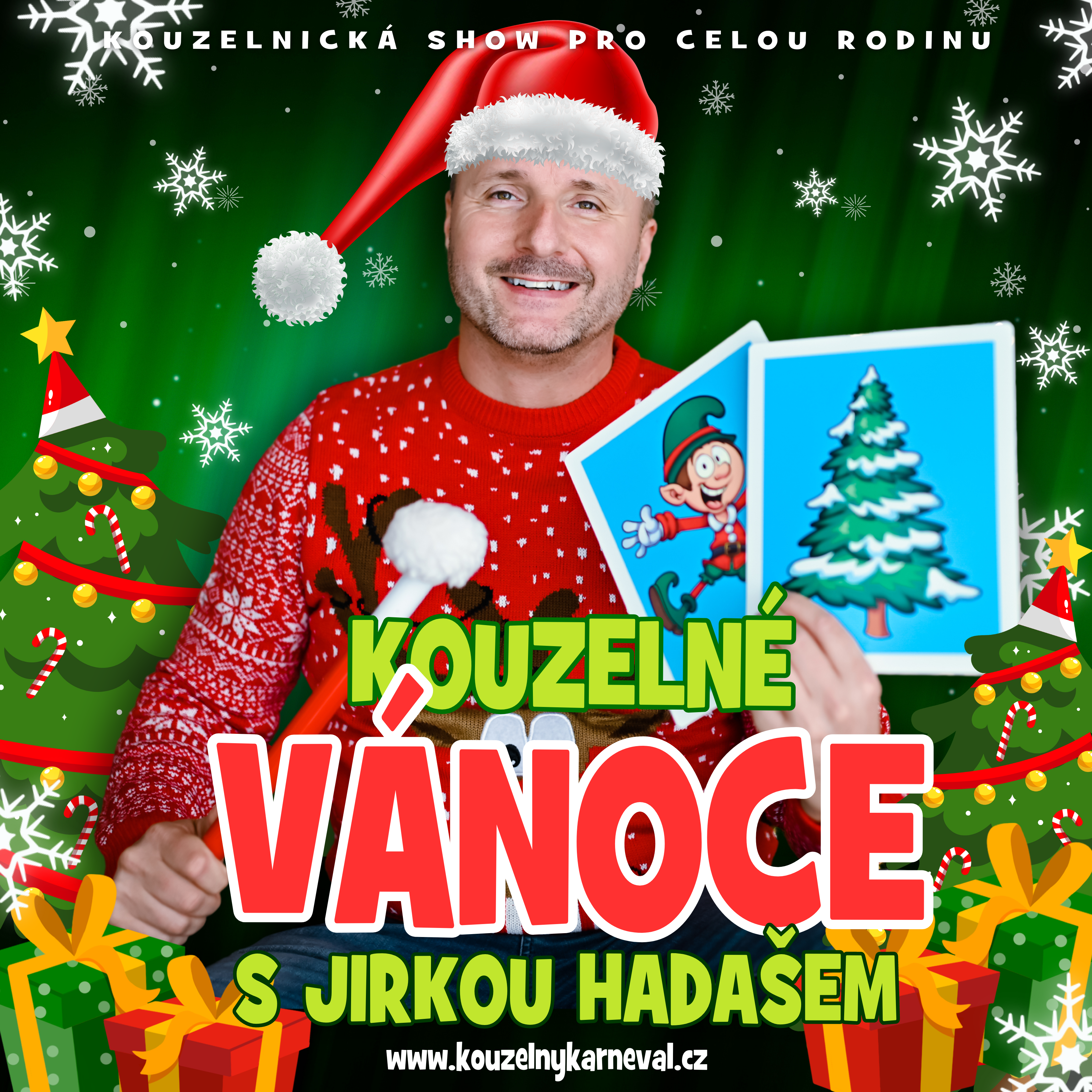 Plakat Kouzelna Vanoce s Jirkou Hadasem