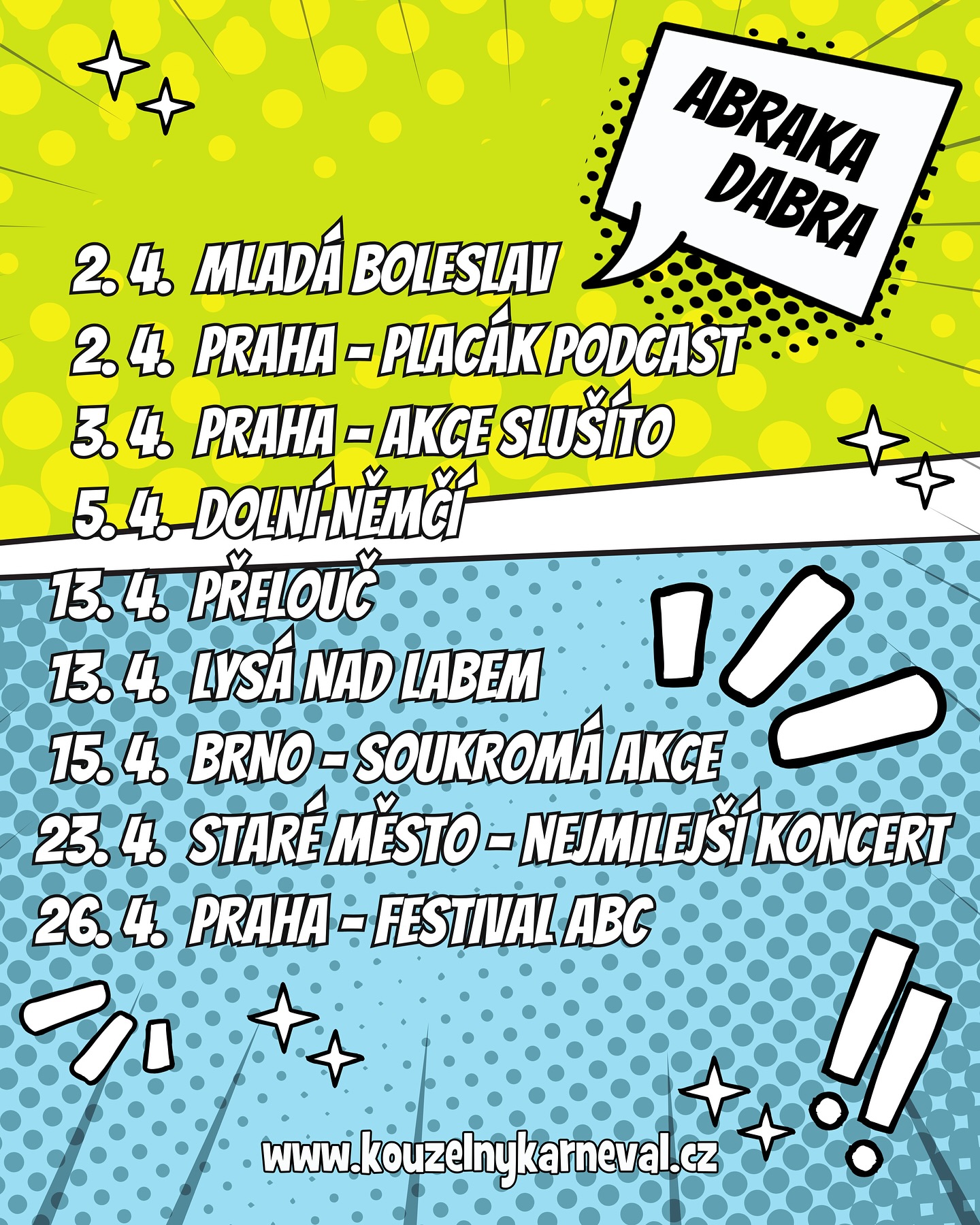 akce duben mesta